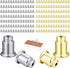 Safety Backs for Earrings Secure Earring Backs Replacements Hypoallergenic Pierced Ear Stud Stoppers for Studs Lock Earstud Backings for Posts (200pcs, Silver and Gold)
