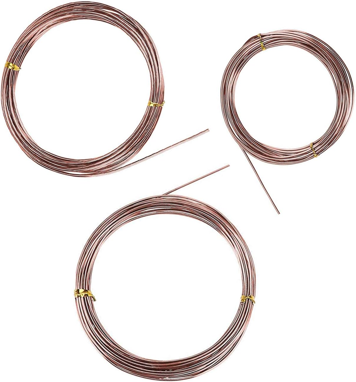 Plant Training Wire 98 Feet Copper Bonsai Tree Aluminium Plant Wire for Training Indoor and Outdoor (Copper, 2mm, 30m)