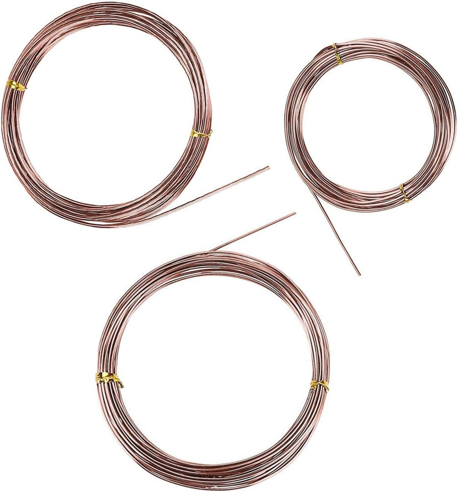 Plant Training Wire 98 Feet Copper Bonsai Tree Aluminium Plant Wire for Training Indoor and Outdoor (Copper, 2mm, 30m)