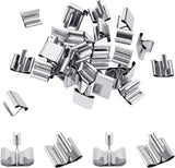 Wood Candle Wick Clips 50pcs Wood Wick Base Sustainer Tabs for Candle Making and DIY (16mm/ 0.6 inch)