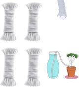 200 feet 1/4 inch Self Watering Capillary Wick Cord Vacation Plant Sitter DIY Hydroponic Wicking Rope Seeds Start Planter Pot Automatic Potted Flower Passive Lazy Waterer String System Device