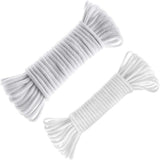 Self Watering Capillary Wick Cord (30 feet 1/6 inch+50 feet 1/4 inch) Vacation Plant Sitter DIY Self-Watering Planter Pot Automatic Wicking Hydroponic System Potted Auto Seedling Waterer Rope