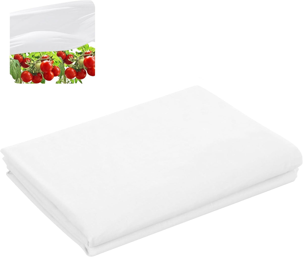 15 x 10 Ft Plant Sun Protection Cloth, Garden Plant Shade Cloth, Non-Woven White Light Refraction Sunshade Cloth for Protecting Plants Vegetable Rows from Direct Sunlight