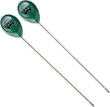 Extended Long Probe Soil Moisture Meter, 2 Pack Plant Water Meter Soil Meter Moisture Sensor Hygrometer for Indoor Outdoor Plant Care,No Battery Needed(Green)
