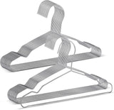 20 Pack Silver Stainless Steel Kids Hangers, Space-Saving Non-Slip, Perfect for Baby, Toddler & Kids' Clothes
