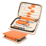 Professional Manicure Set for Adult,10-in-1 High-Grade Nail Cutter Ingrown Toenail Clippers Pedicure with Leather Travel Case.Heavy-Duty Stainless Steel Men Women Nail Care Grooming Kit.