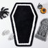 Halloween Decor Black Coffin Bath Mat for Bathroom, Cute Gothic Halloween Decoration Black Bathroom Rug Non Slip Cartoon Bath Rug Bathroom Mat Plush Shower Rugs Washable Black White