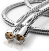 Shower Hose, 48 Inch Bidet Hose High Pressure Explosion Proof Toilet Hose for Bidet Sprayer Stainless Steel Electroplating Handheld Shower Hose Flex Hoses with Woven Inner Tube, Chrome