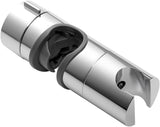 Shower Head Holder for Slide Bar Adjustable 0.71-1.00 in(18-25 mm) O.D, Adjustable Holder for Slide Bar Slider Clamp Bathroom Replacement, 360 Degree Rotation Sprayer Holder, Chrome Plated
