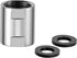 Shower Pipe Fitting, Brass Converter Adapter, G1/2 x G1/2 in Female Thread Shower Coupling for Shower Arm Home Bathroom Plumbing, Chrome