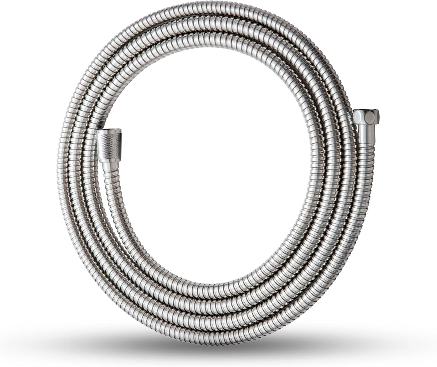 Shower Hose, 120 in Kink Free Stainless Steel Extra Long Shower Hose Replacement, Flexible Handheld Shower Head Hose Extension for Pet Bathing Cleaning, Nickel Gray