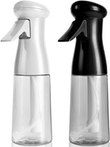 Spray Bottle For Hair, Continuous Mister Empty Spray Bottles, Ultra Fine Mist Water Sprayer for Hairstyling, Cleaning, Plants, Pets, Barbers, Salons, Essential Oil Scents - 2 Pack 6.8 OZ