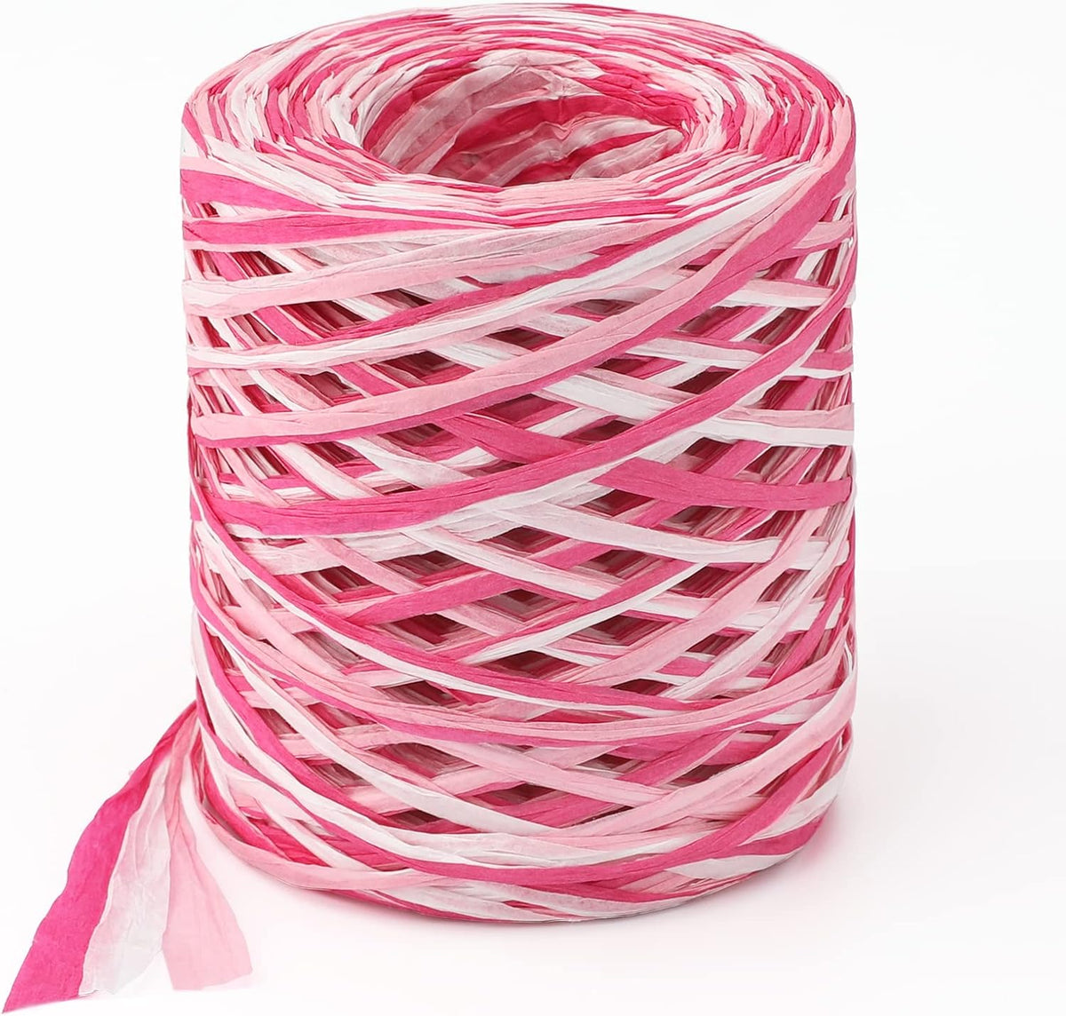 Valentine's Day Raffia Ribbon, 524 Feet Pink Paper Gift Ribbon for Gift Wrapping, Decorating, Crafts, DIY Projects, Festivals, Parties
