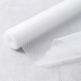 12 Inches x 20 FT Non-Adhesive Shelf Liner Water Resistant Oil-Proof Thickened Easy to Clean and Cut Drawer Mats for Refrigerator, Desk, Cabinet, Kitchen