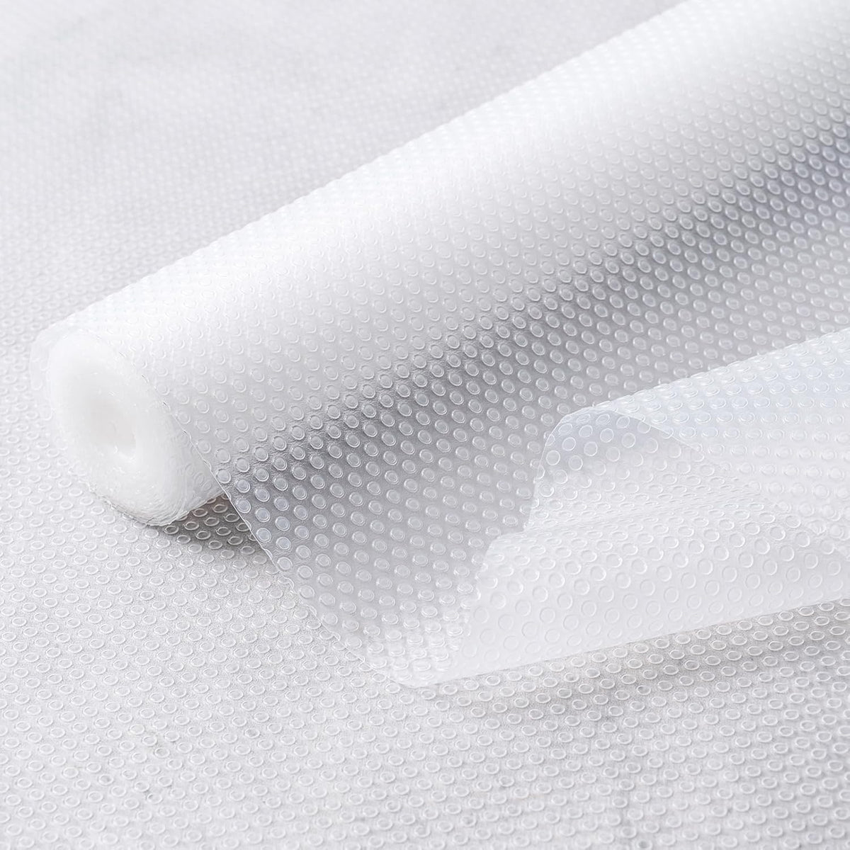12 Inches x 20 FT Non-Adhesive Shelf Liner Water Resistant Oil-Proof Thickened Easy to Clean and Cut Drawer Mats for Refrigerator, Desk, Cabinet, Kitchen