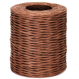 Floral Wire - 656 Feet Rustic Wrapping Wire, Paper Covered, 2mm Brown, Ideal for Crafts, Flower Bouquets, Wedding & Christmas Wreaths