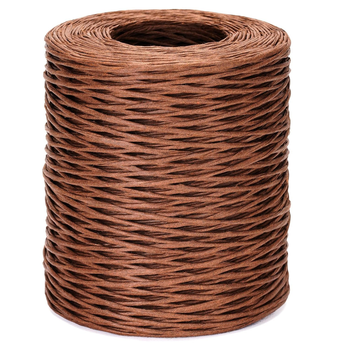 Floral Wire - 656 Feet Rustic Wrapping Wire, Paper Covered, 2mm Brown, Ideal for Crafts, Flower Bouquets, Wedding & Christmas Wreaths