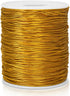 Gold Elastic Cord, 110 Yards x 1MM Metallic Stretch Cord Ribbon for Bracelets, Gift Wrapping, Crafts, Ornaments Hanging, Jewelry Making, Decorations