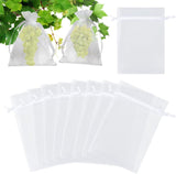 Fruit Protection Bags - 100PCS Nets, 4x6 Inch, White, Mesh Bags for Fruit & Vegetables