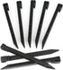 Landscape Edging Garden Stakes - 10 Inch Black Garden Landscape Anchoring Stakes Heavy Duty 12 Pcs Plastic Ground Stakes for Lawn & Garden Yard Borders