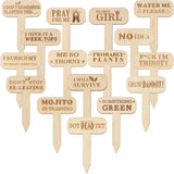 Funny Plant Markers, 16Pcs Garden Labels, Gardening Gifts for Gardeners,Women,Funny Plant Labels for Pots