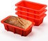 Silicone Mini Bread Loaf Pans for Baking, Small Loaf Pan Set of 4, 2.7x5.4 Inch Nonstick Bread Silicone Molds for Toast, Brownie, Loaf, Cake, Soaps