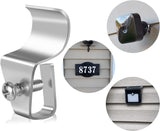Vinyl Siding Clips,20-Pack No-Hole Outdoor Camera Mount,Vinyl Siding Hanger for Blink, Arlo, Ring, No-Damage, No Drilling, Weatherproof-304 Stainless Steel Home Siding Hooks - New Upgrade
