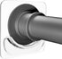 2 Pack Adhesive Curtain Rod Holders, No Drilling Shower Curtain Tension Rod Support Holder, Transparent Clear Durable Bathroom Rod Bracket