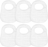 Muslin Baby Bibs, 6 Pack Soft Cotton Baby Bandana Drool Bibs for Boys Girls Teething and Drooling