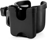 Stroller Cup Holder with Phone Holder, Bike Cup Holder, Universal Cup Holder for Uppababy Nuna Doona Strollers, 2-in-1 Cup Phone Holder for Stroller, Bike, Wheelchair, Walker, Scooter