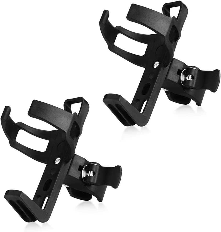 2 Pack Bike Water Bottle Holders No Screws, Universal Bike Cup Holder, 360 Degree Rotatable Bike Water Bottle Cage, Water Bottle Holders for Kids Bike Adult Bike