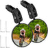 2pcs Bike Mirror, Bar End Bicycle Riding Rearview Mirrors for Handlebars, Adjustable 360 Degree Rotatable Convex Mirror for Mountain Road Bikes