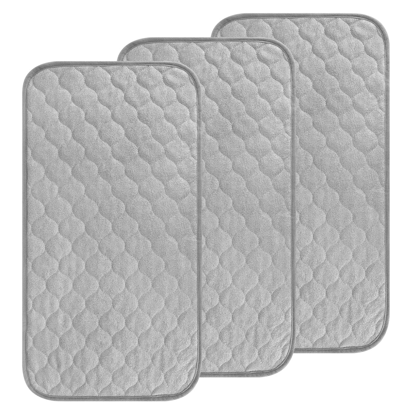 3 Pack Waterproof Changing Pad Liners, Reusable Portable Diaper Changing Pad Covers