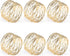 Napkin Rings, Metal Gold Round Napkin Rings Buckles for Table Decorations, Wedding, Dinner, Party, Set of 6