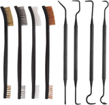 Gun Cleaning Kit, Universal Gun Cleaner Tools Set Including Double-Ended Brass Steel Nylon Gun Cleaning Brushes & Gun Cleaning Picks