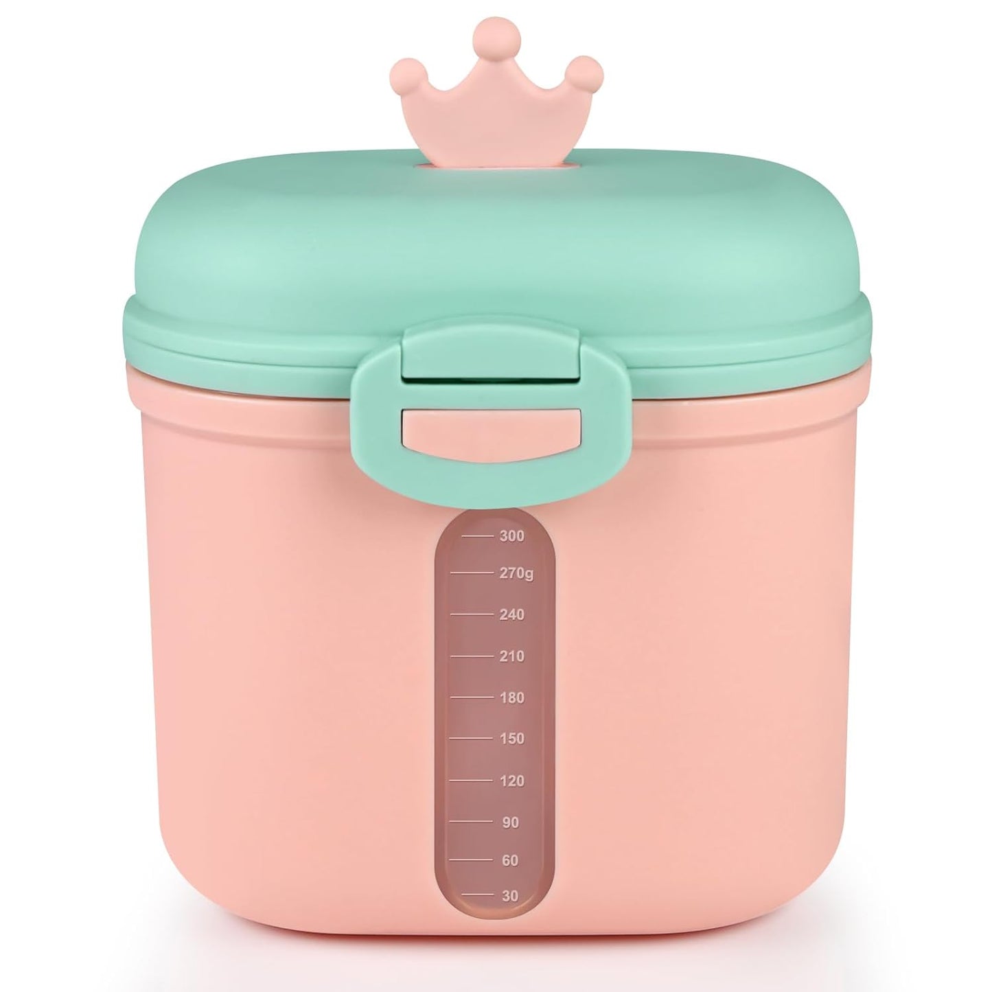 Baby Formula Dispenser On The Go, Portable Milk Powder Formula Dispenser with Scoop,Formula Containers for Travel Hold 12.7oz/360g Formula, Pink