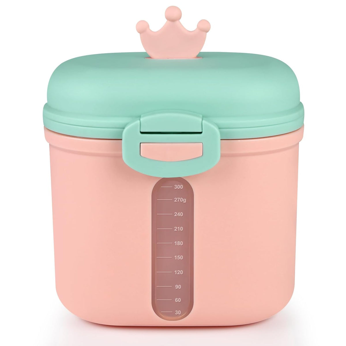 Baby Formula Dispenser On The Go, Portable Milk Powder Formula Dispenser with Scoop,Formula Containers for Travel Hold 12.7oz/360g Formula, Pink