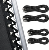 4 Cords Zero Gravity Chair Replacement Cord, Antigravity Chair Replacement,Universal Repair Cord Kit for Repairing Zero Gravity Chair(Black)