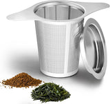 Tea infuser,Stainless Steel Tea Steeper and Strainer, Tea Strainers for Loose Tea - Reusable Durable Infuser for Brewing Tea and Coffee