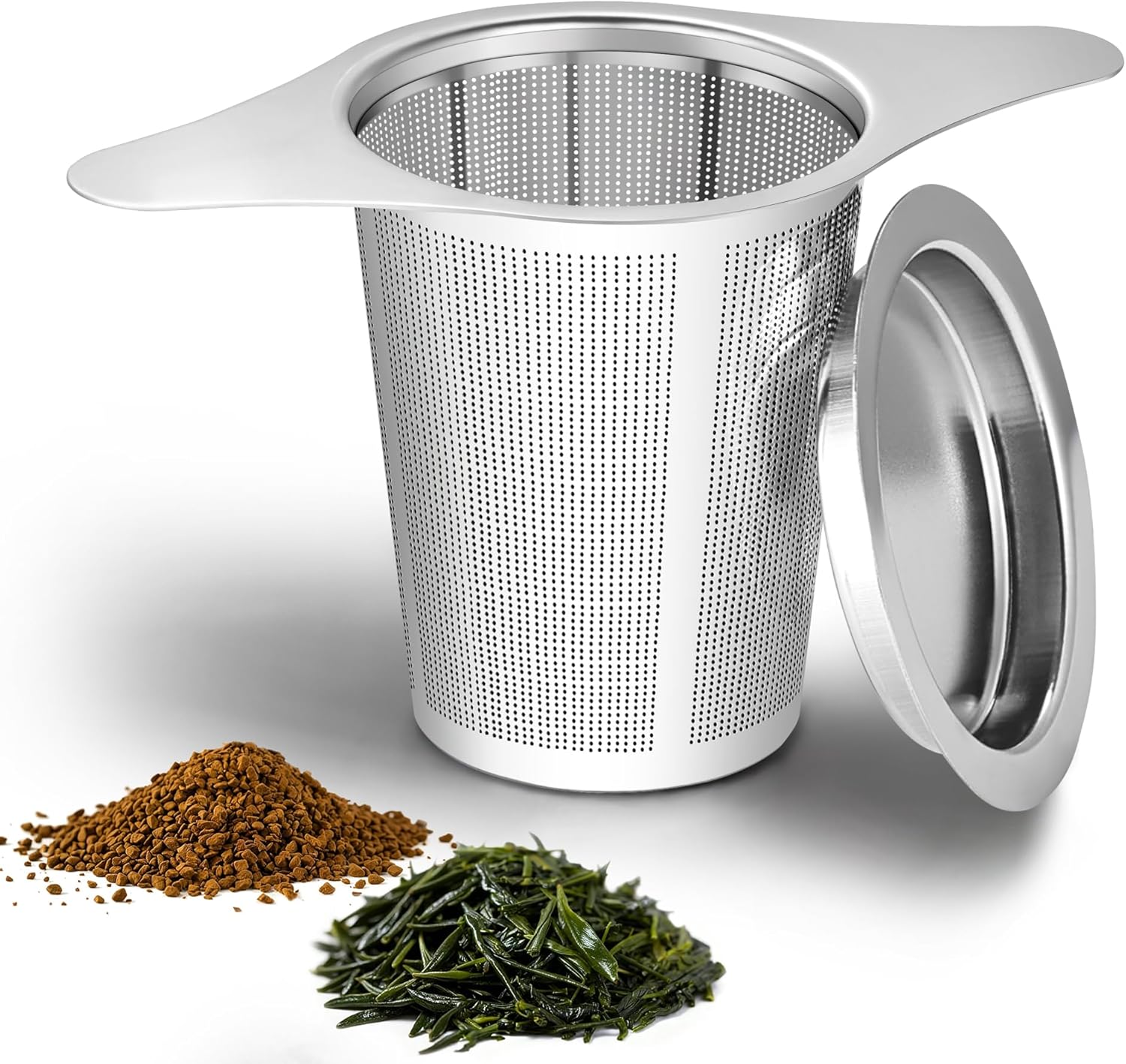 Tea infuser,Stainless Steel Tea Steeper and Strainer, Tea Strainers for Loose Tea - Reusable Durable Infuser for Brewing Tea and Coffee