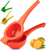 Orange Squeezer - Single Bowl Metal Citrus Juicer Extracts Oranges In Seconds - Easy To Squeeze Manual Press Juicer
