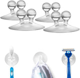 Jot Super Strong, Everyday, Multi-Purpose PVC Suction Hooks & Holders - Pack of 4, Clear