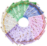 100Pcs Moon Star Organza Jewelry Candy Pouch, Gift Bags Pouches for Wedding Party Valentine's Day (Mixed Color, 3.5 x 4.7 inch)