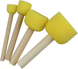 20 pcs Round Sponges Brush Set, 4 Sizes Paint Tools for Kids
