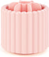 1 Pack 360° Rotating Makeup Brush Organizer, 7 Slot Make up Brush Holder for Vanity, Dresser, Desk (Pink)