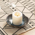 Ceramic Pillar Candle Holder, Candle Tray for Incense, Palo Santo Holder, Tealight Candle Holder, Candle Stand for Home Decoration Display, Halloween Christmas Wedding Parties, 1 Pack (Blue)