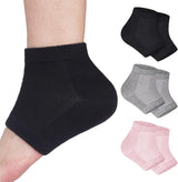 3 Pairs Moisturizing Heel Socks for Dry Cracked Feet, Gel Repair Moisture Spa Socks for Women Dry Cracked Heels Overnight (Regular)
