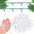 Christmas Light String Suction Cup Holders & Hooks for Seasonal Lights & Xmas Decorations (50Pcs)