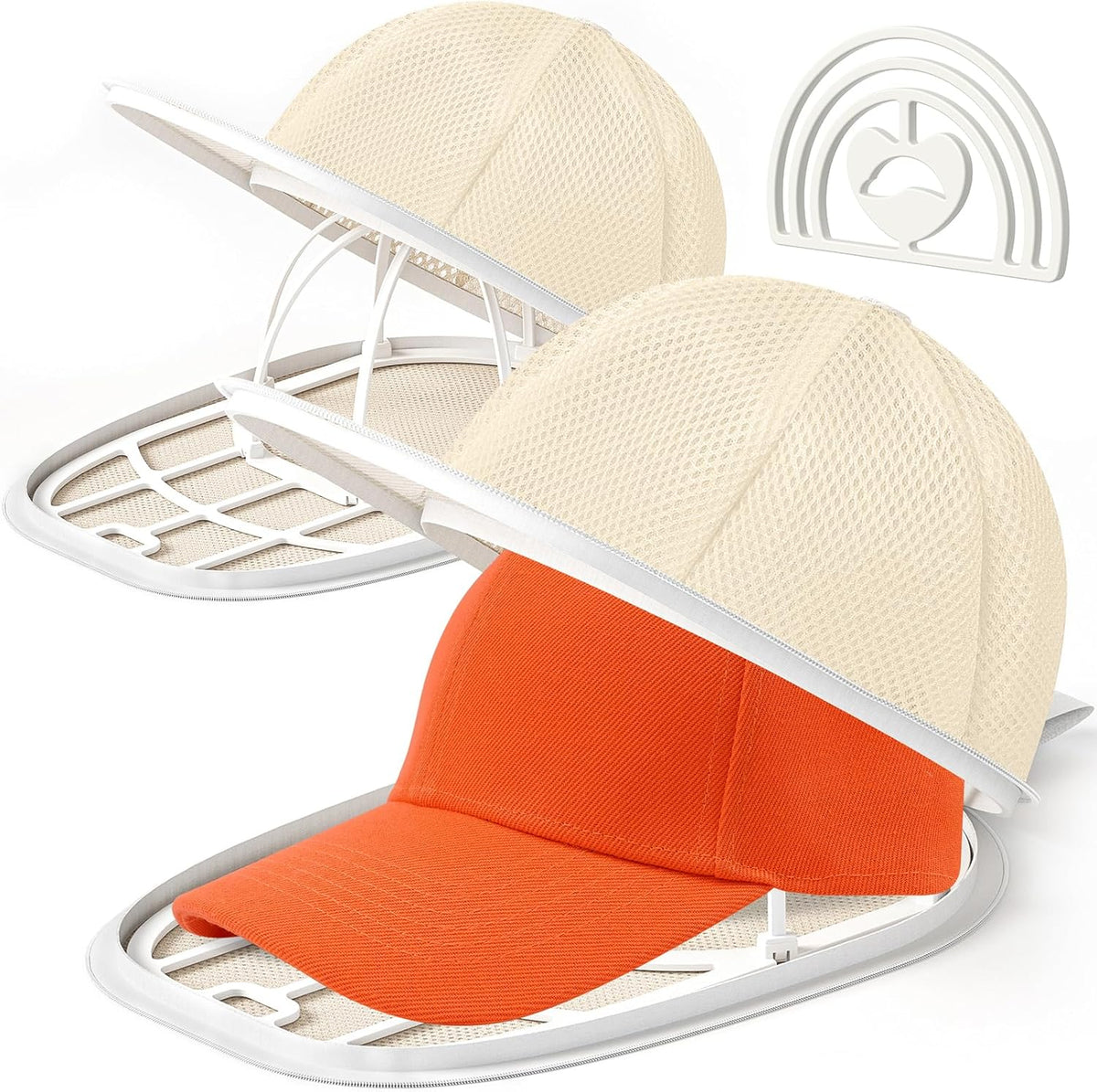 Coopahce Hat Washer for Washing Machine, Hats Cleaner for Baseball Caps, Hat Washing Cage Cap Washer, Dishwasher Hat Holder