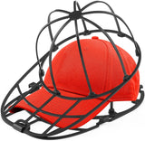 Hat Washer Cage for Washing Machine & Dishwasher- Ball Cap Washer for Baseball Caps & Hats, Baseball Cap Cleaner and Shaper, Fits Adult/Kids Caps (Black)